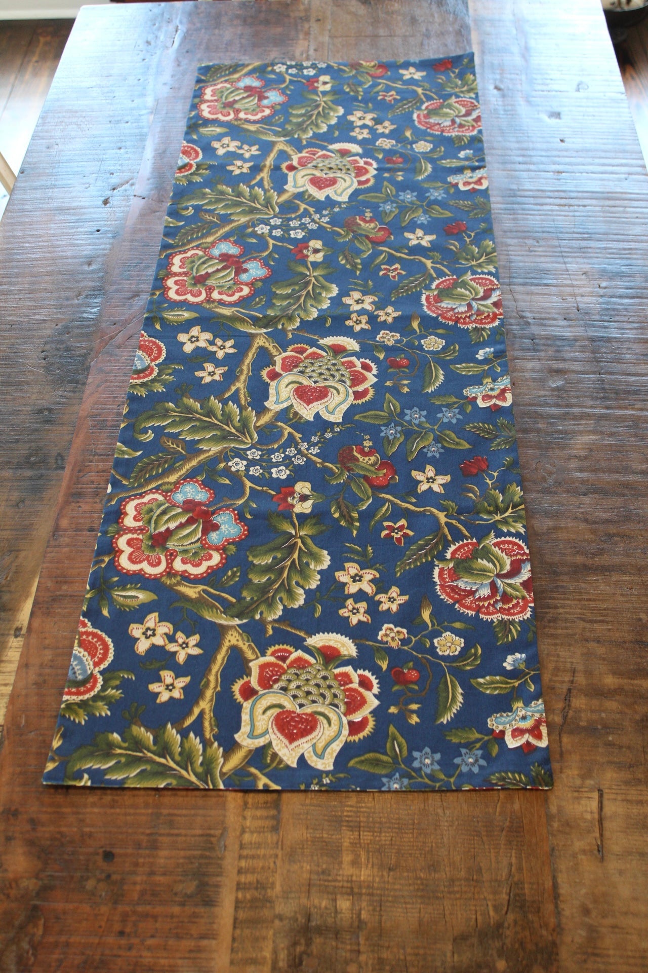 Blue Floral Runner