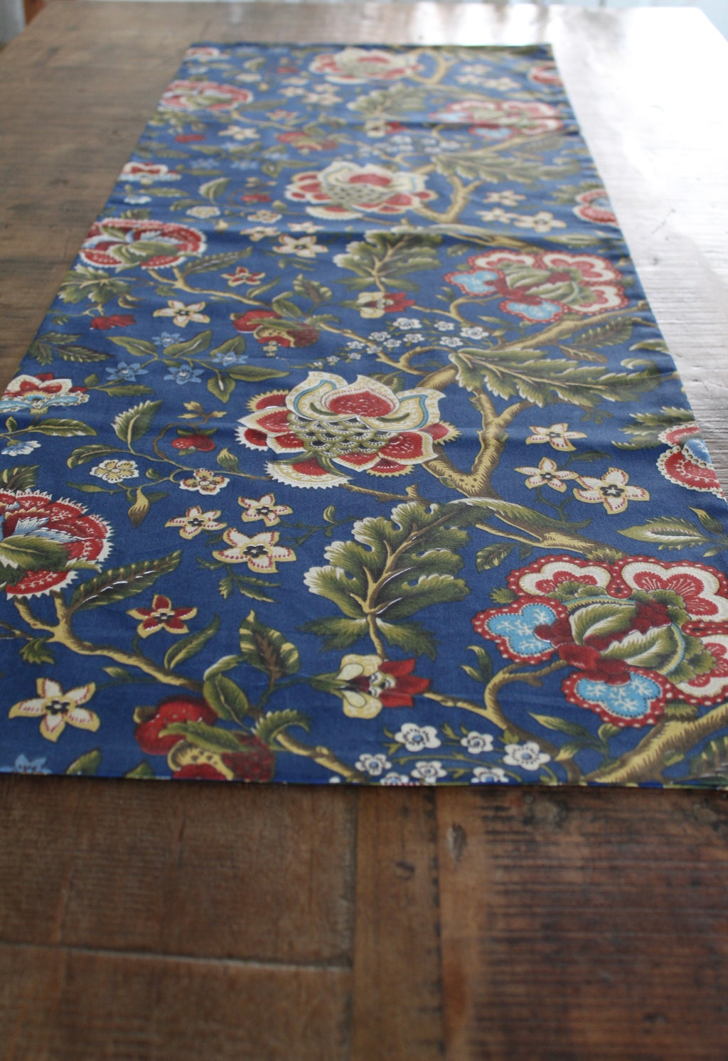 Blue Floral Runner