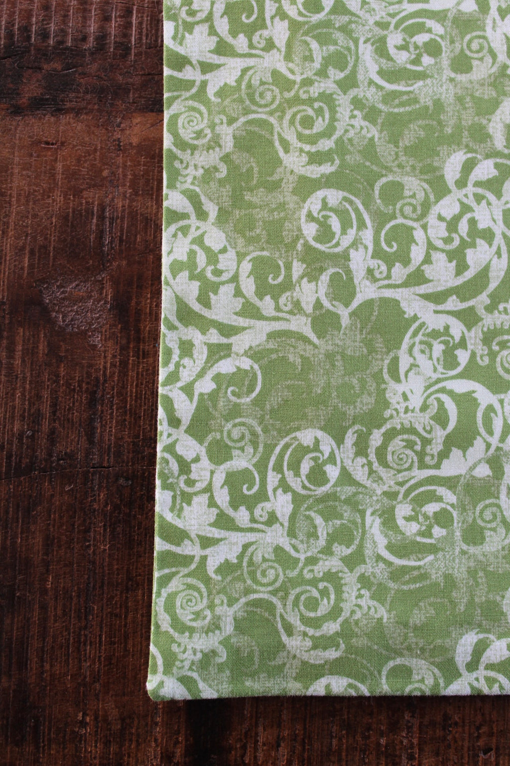 Green Damask Placemats