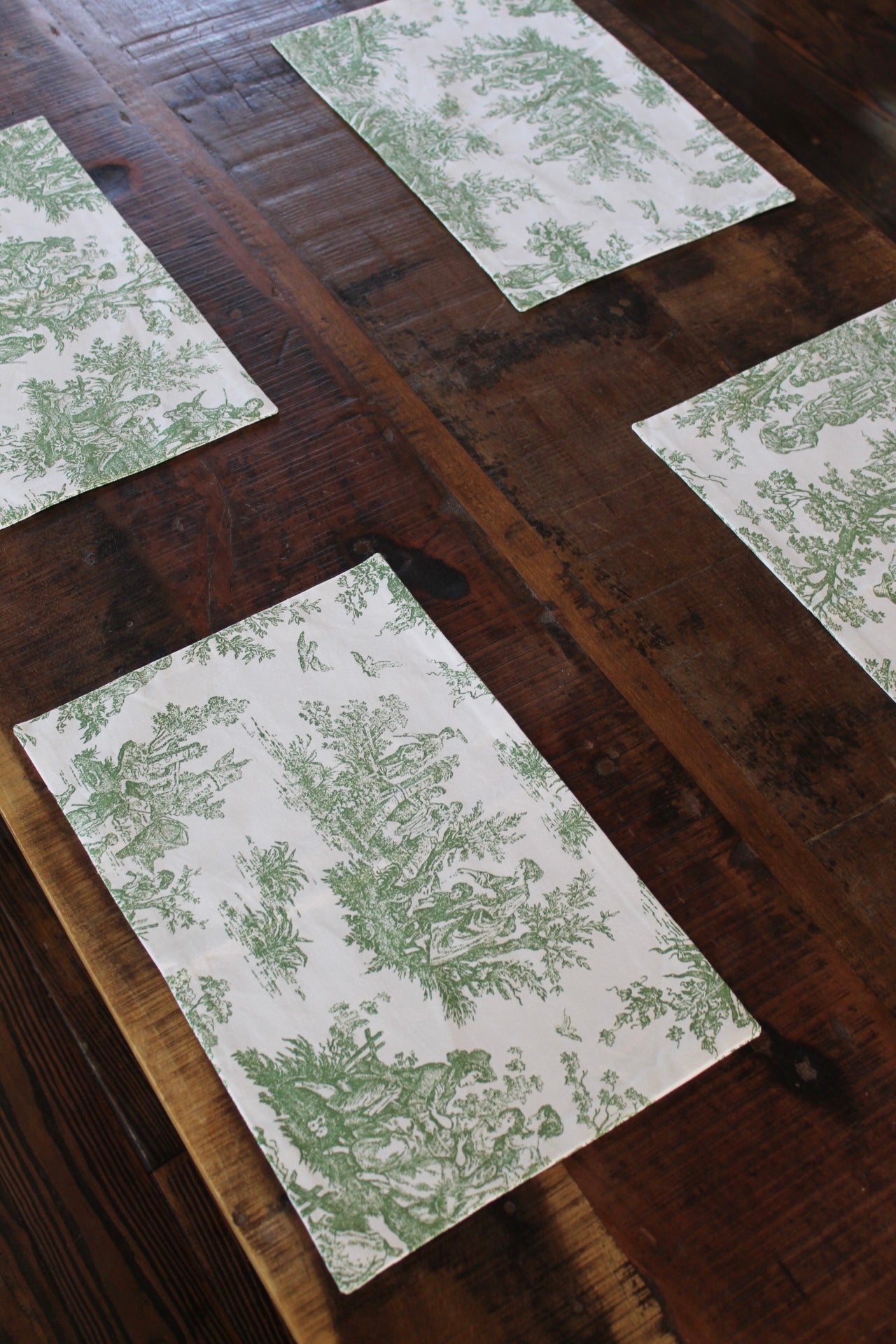 Green Toile Placemat