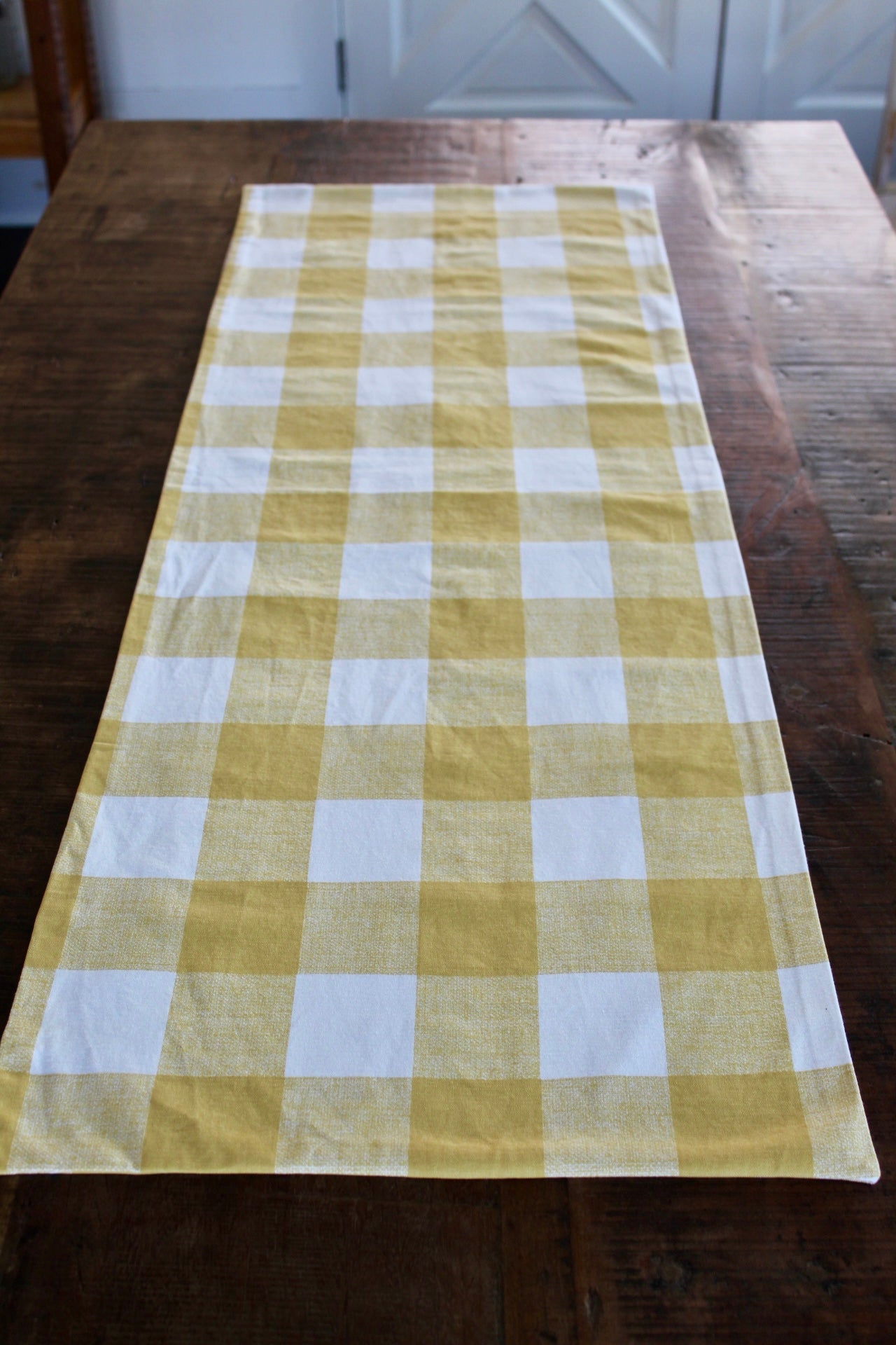 Yellow Checkered Runner