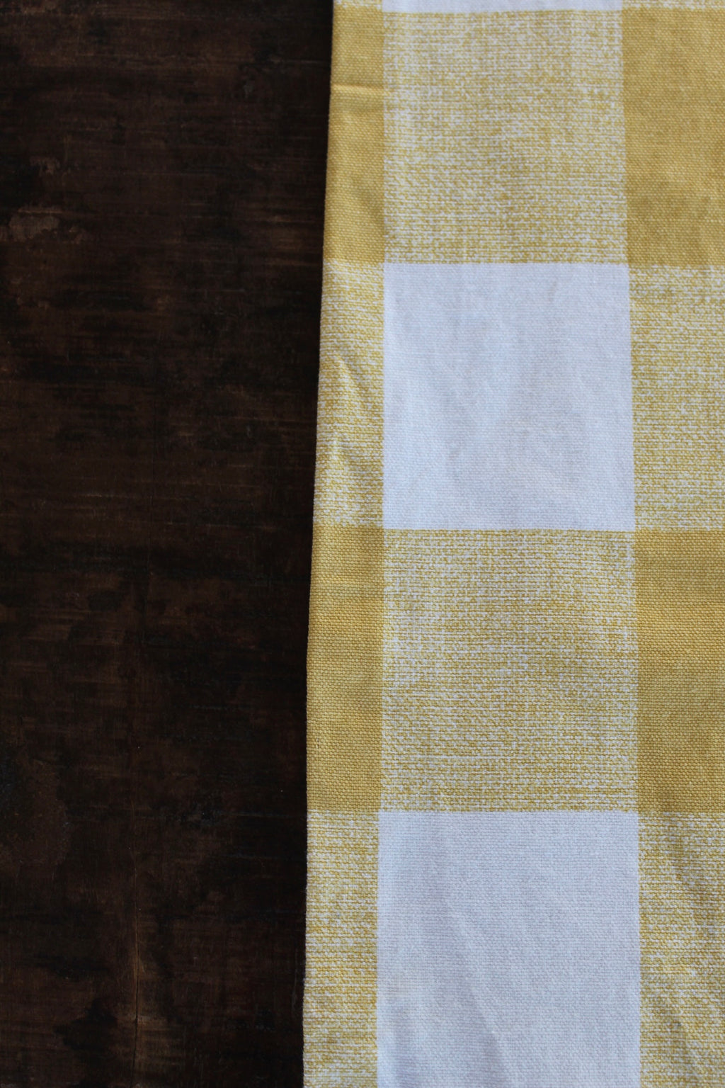 Yellow Checkered Runner