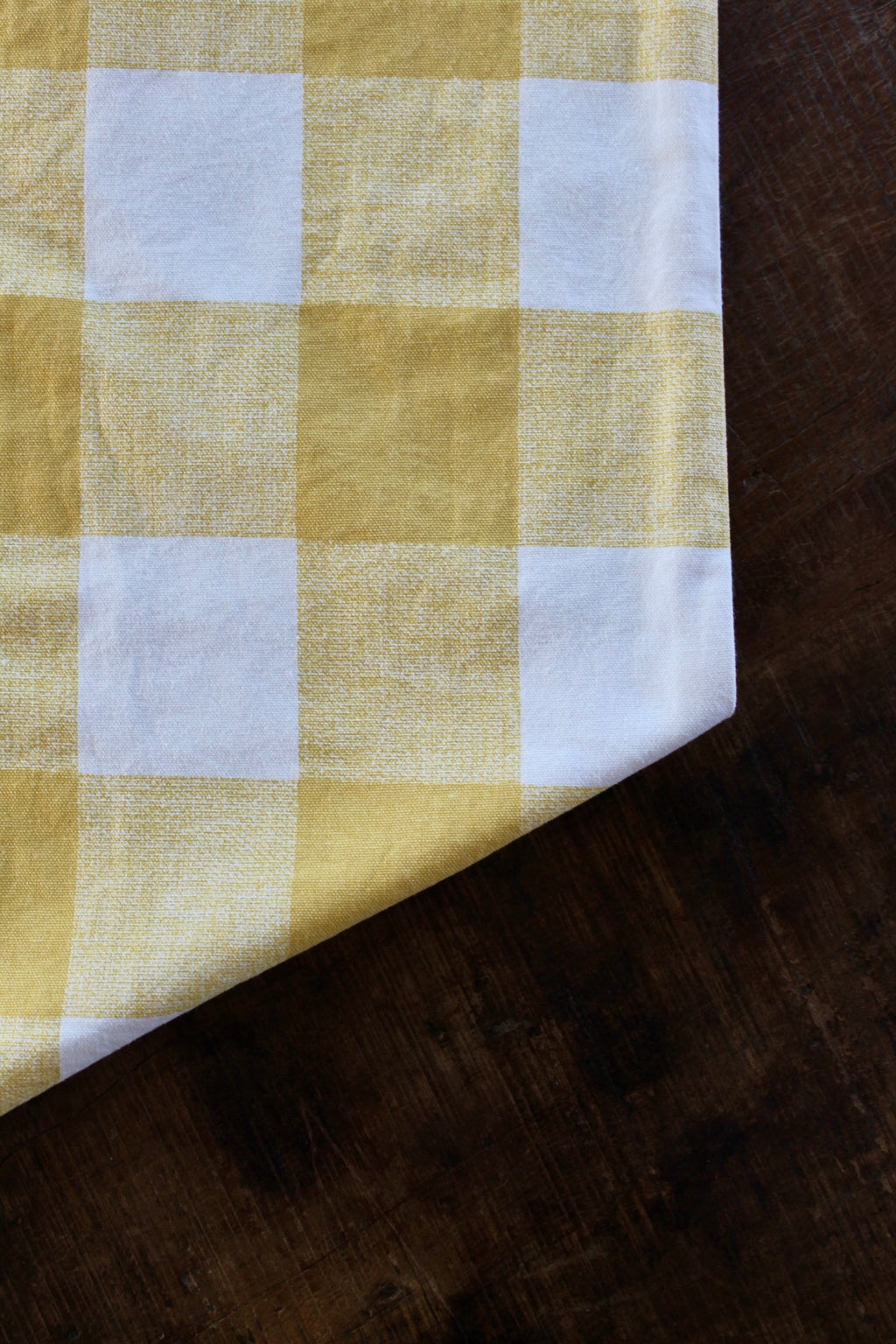 Yellow Checkered Runner