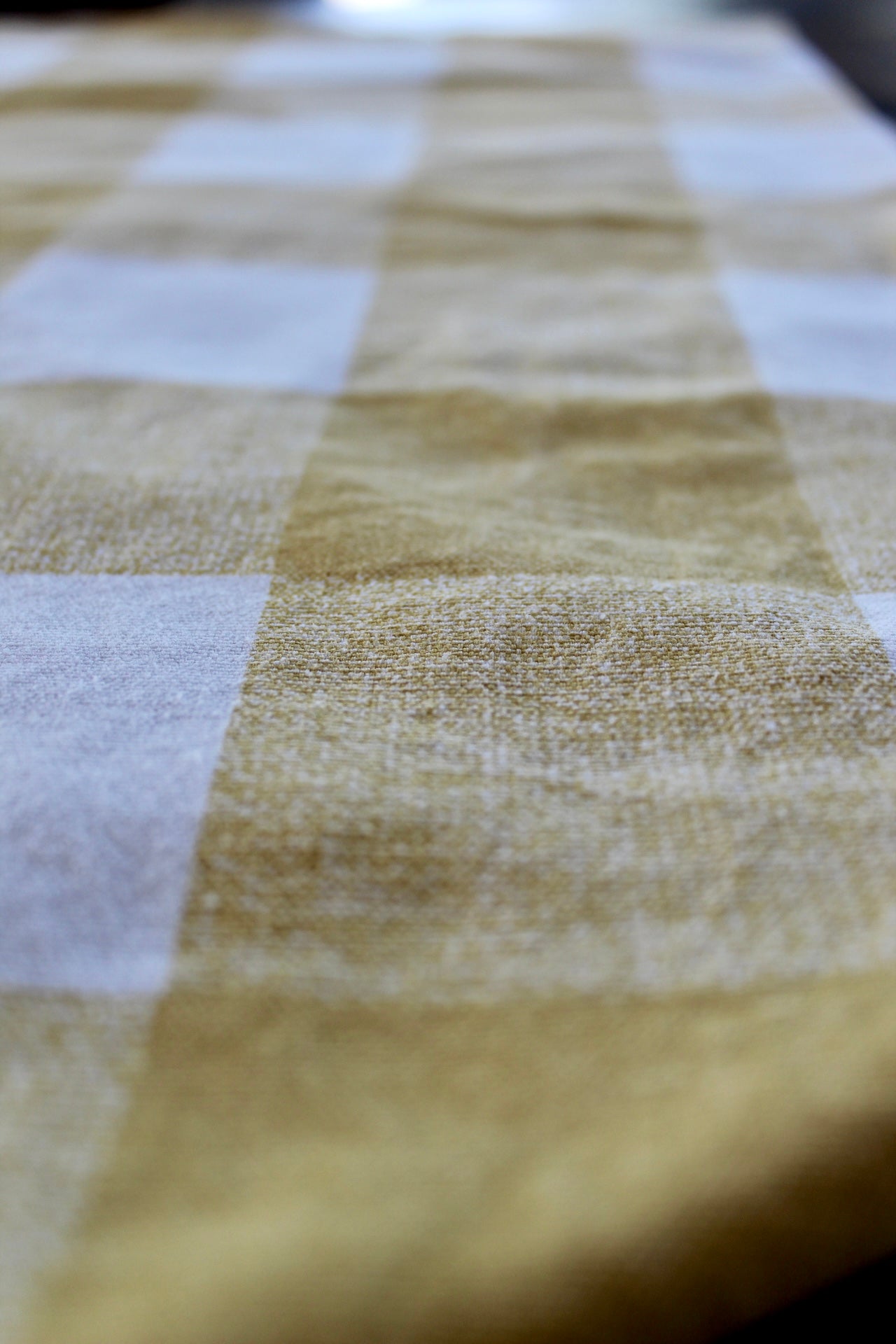 Yellow Checkered Runner