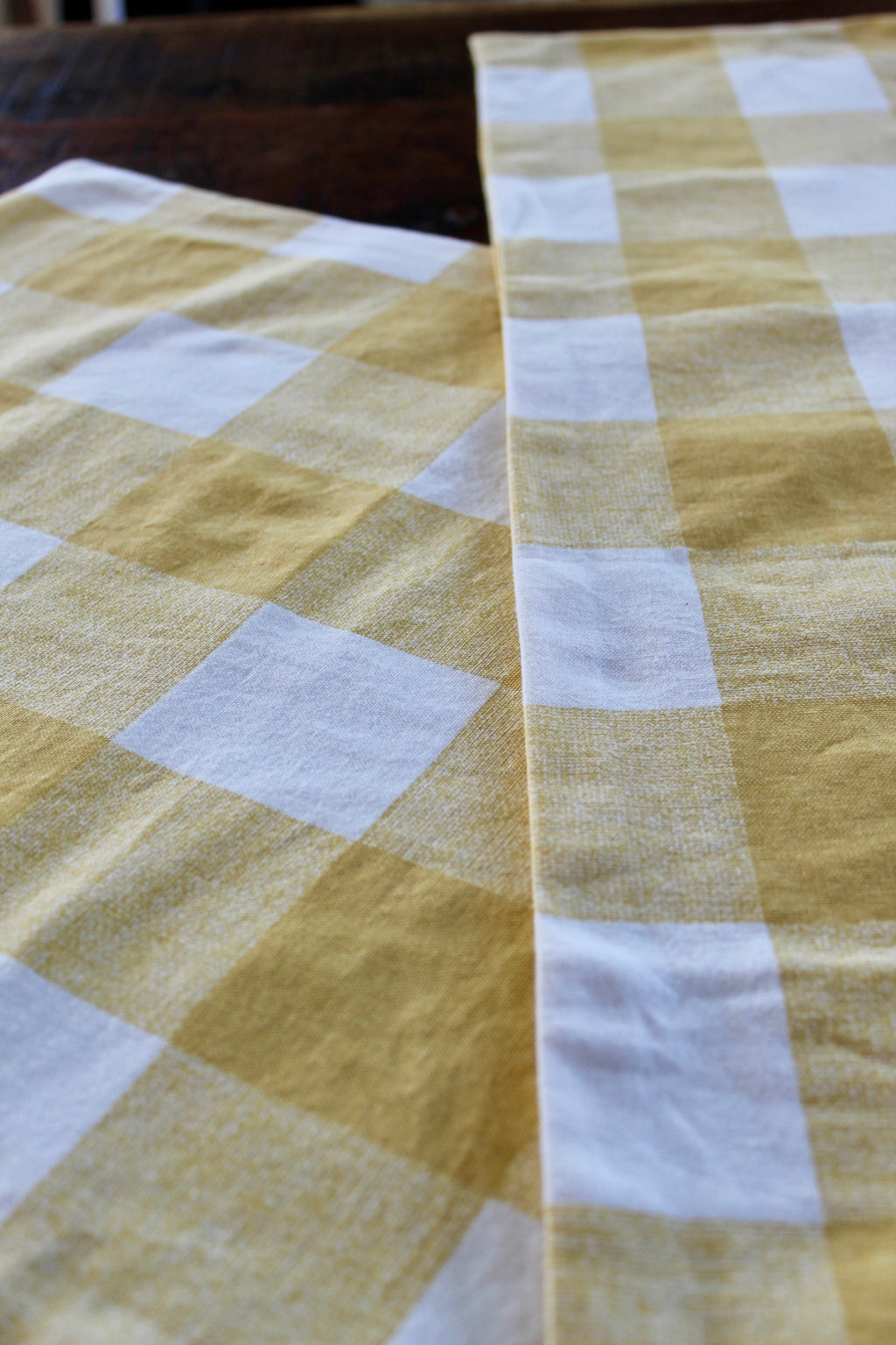 Yellow Checkered Runner