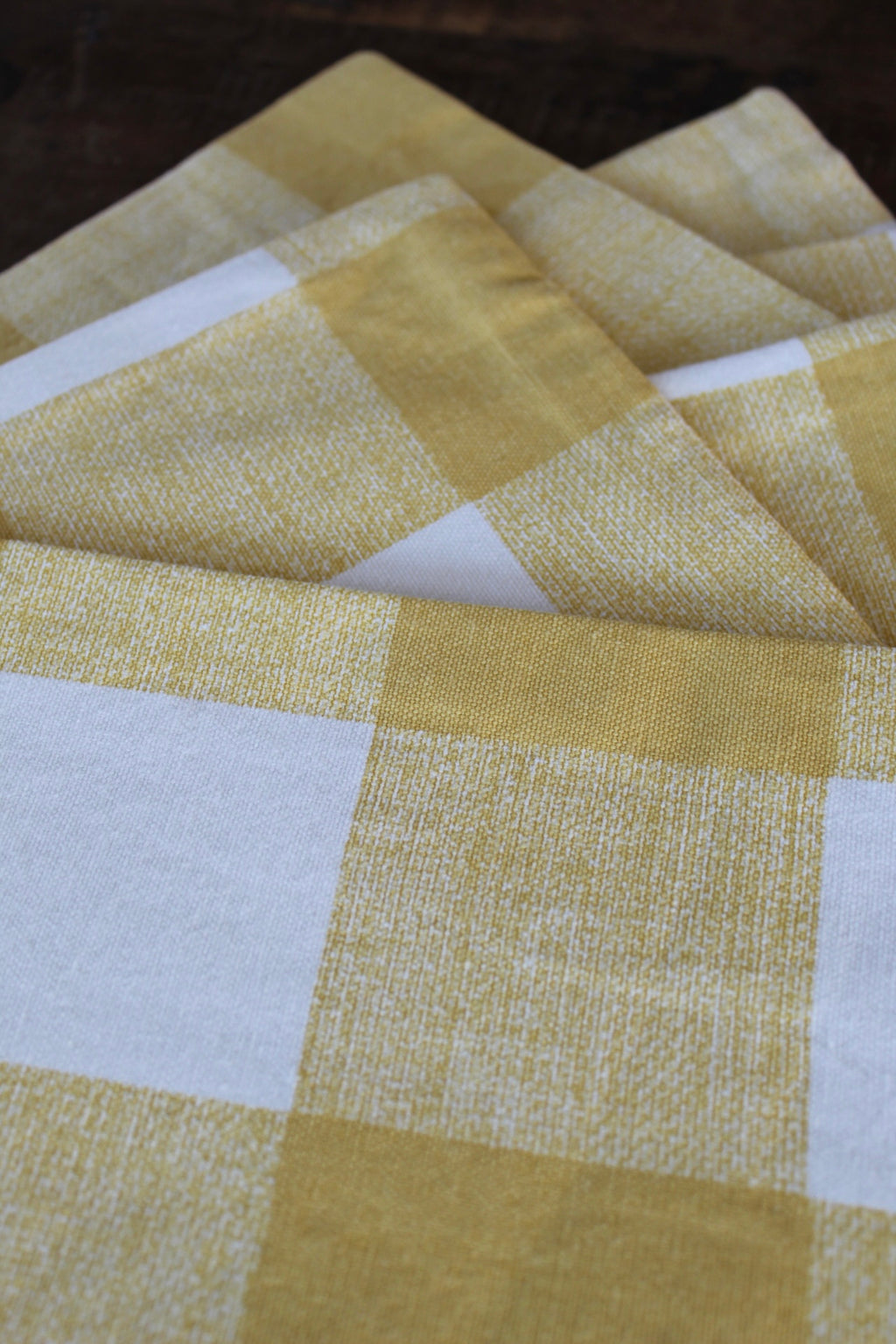 Yellow Checkered Placemats