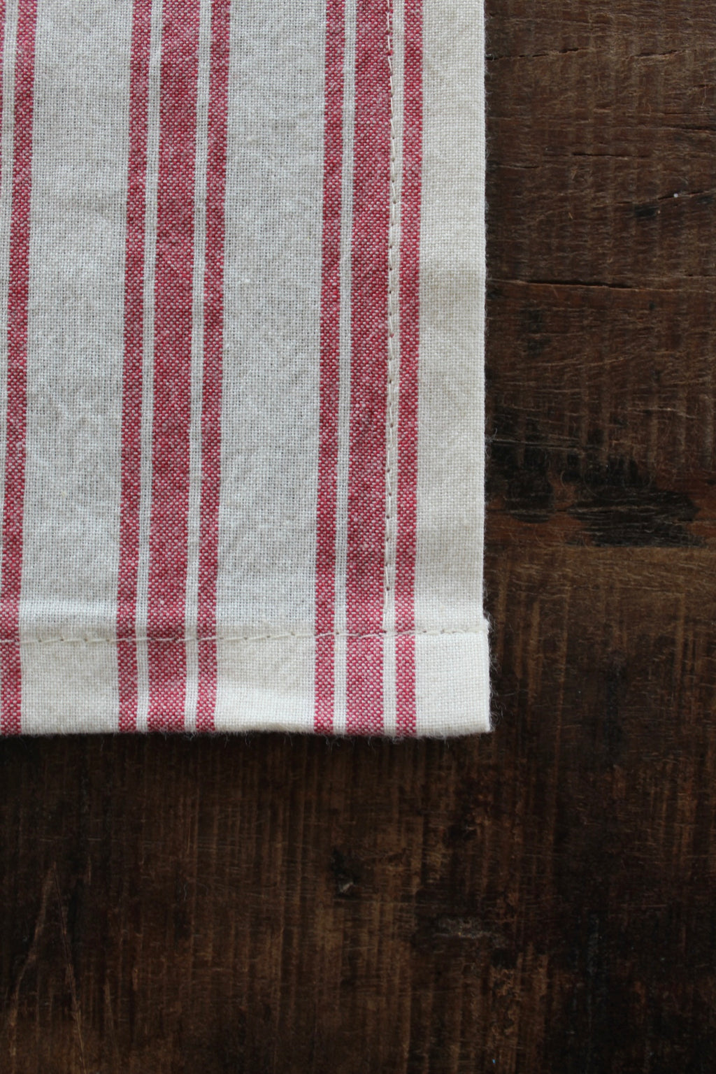 Red Striped Cloth Napkins