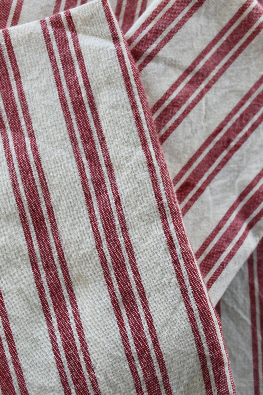 Red Striped Cloth Napkins