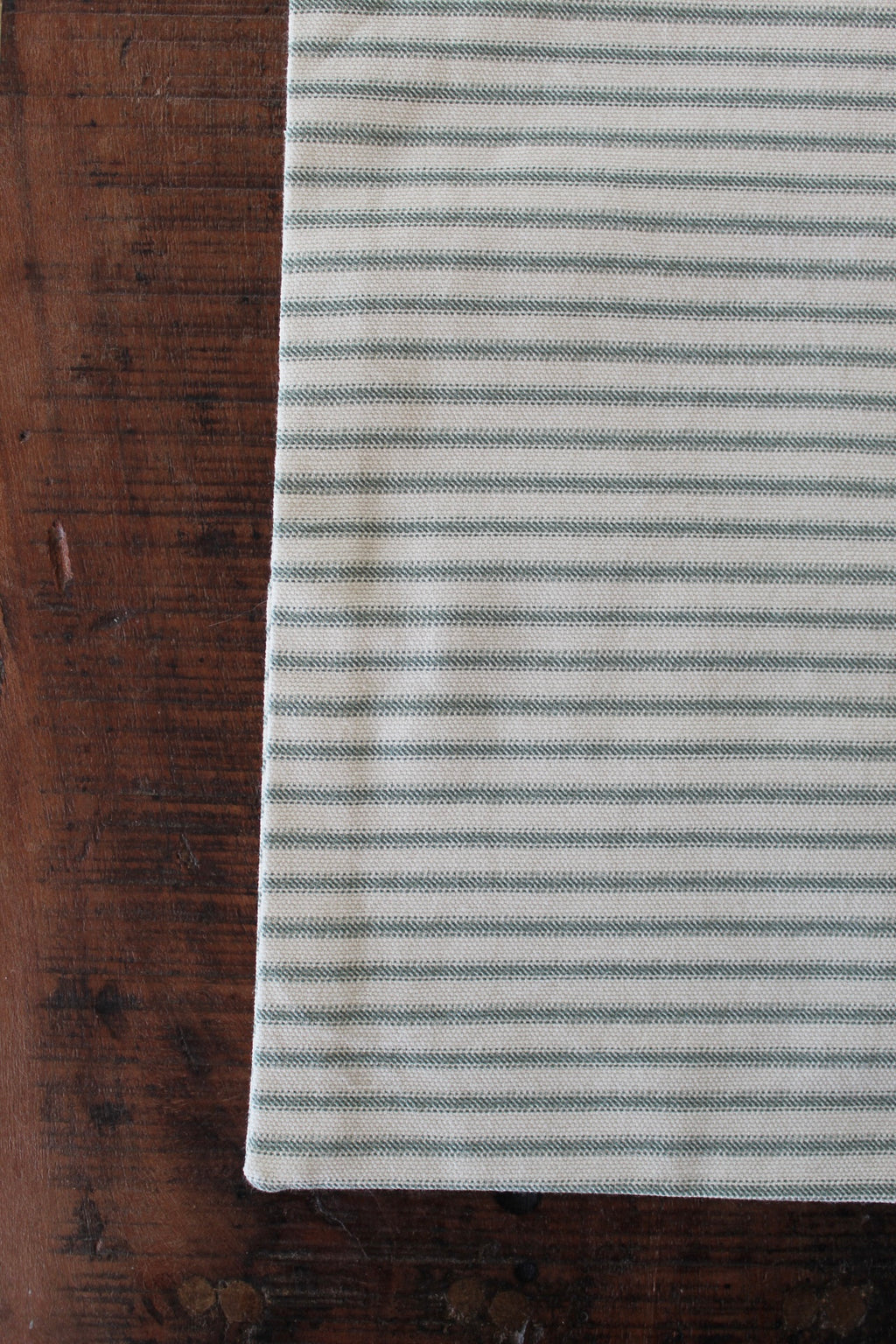 Beige and Green Striped Placemats