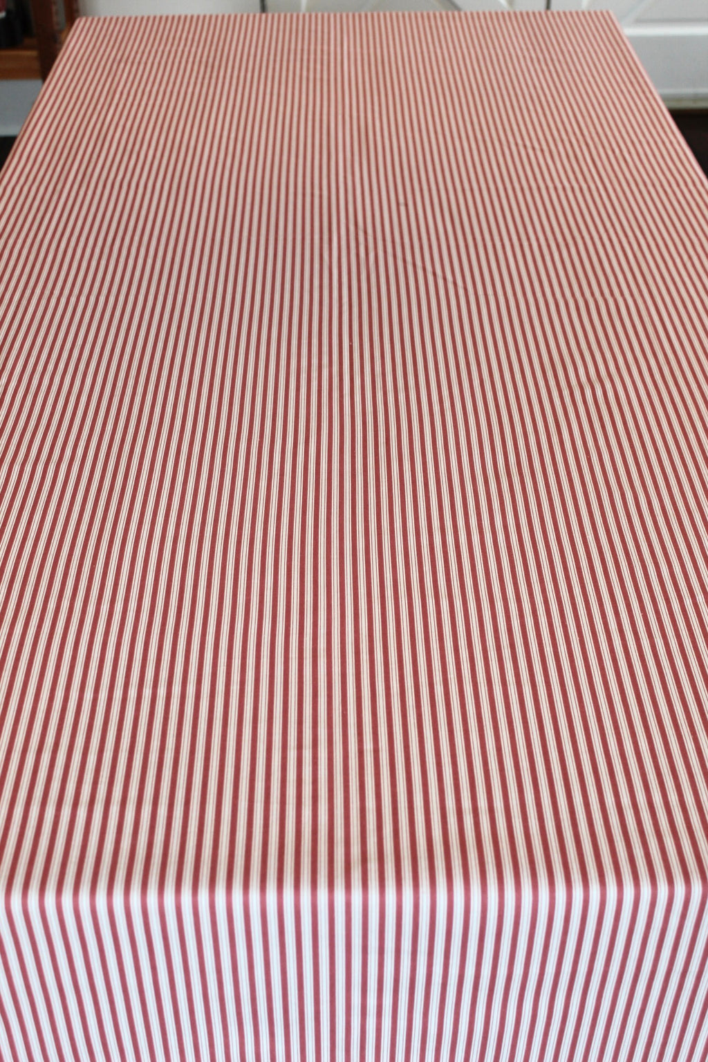 Red Striped Tablecloth
