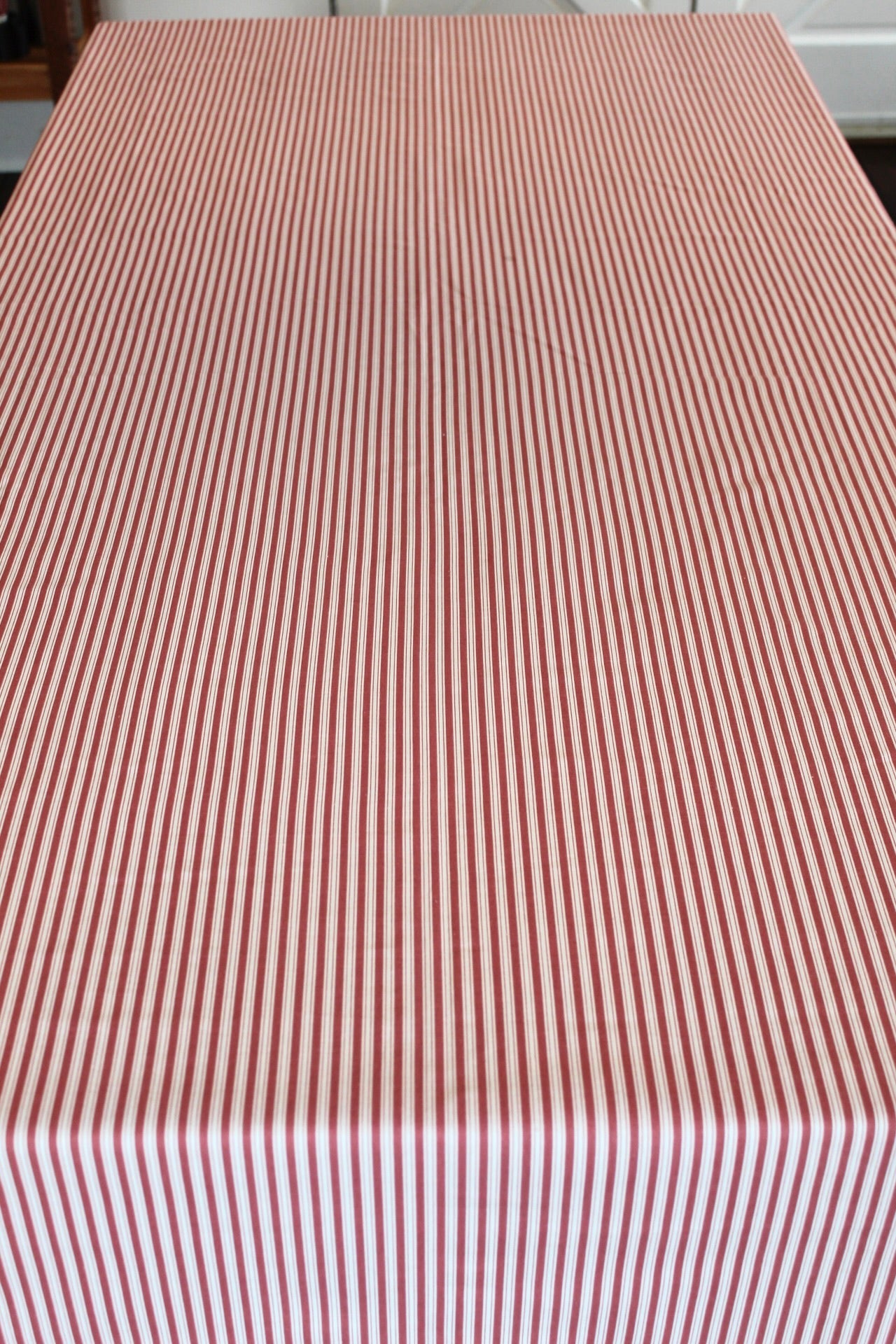 Red Striped Tablecloth