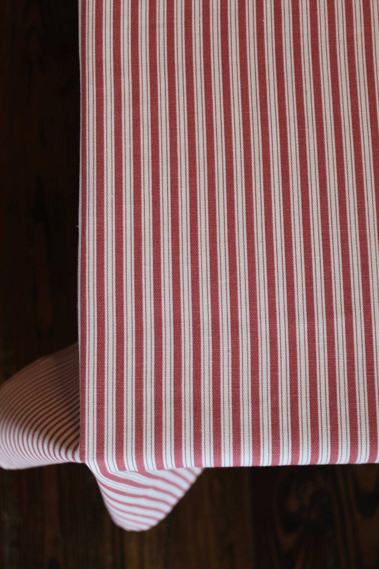 Red Striped Tablecloth
