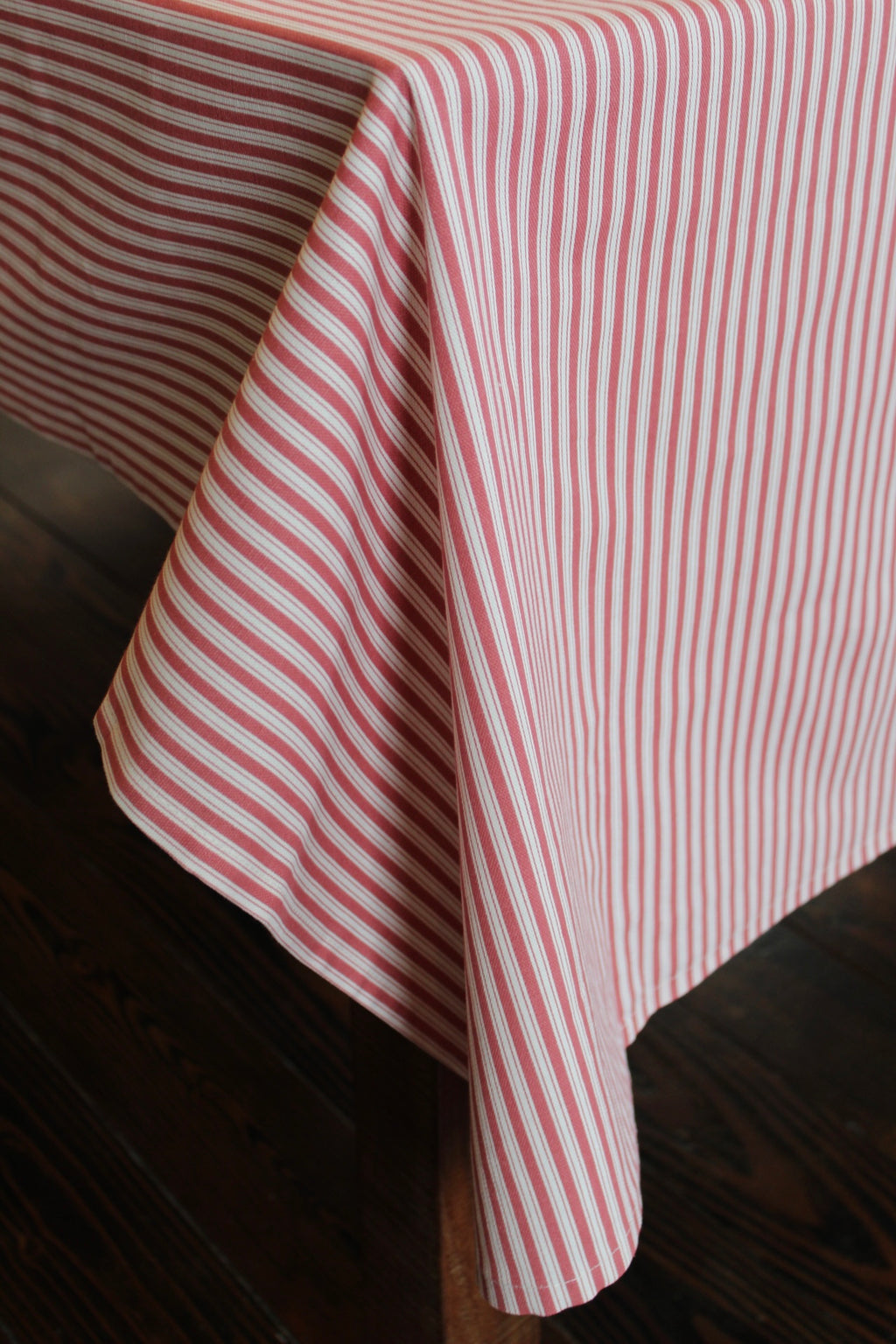 Red Striped Tablecloth
