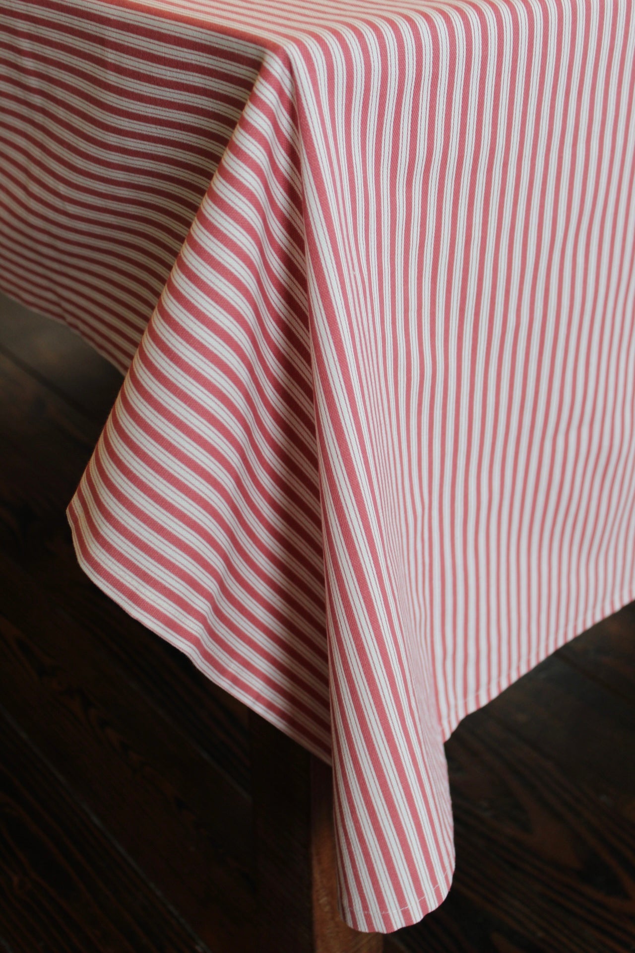 Red Striped Tablecloth