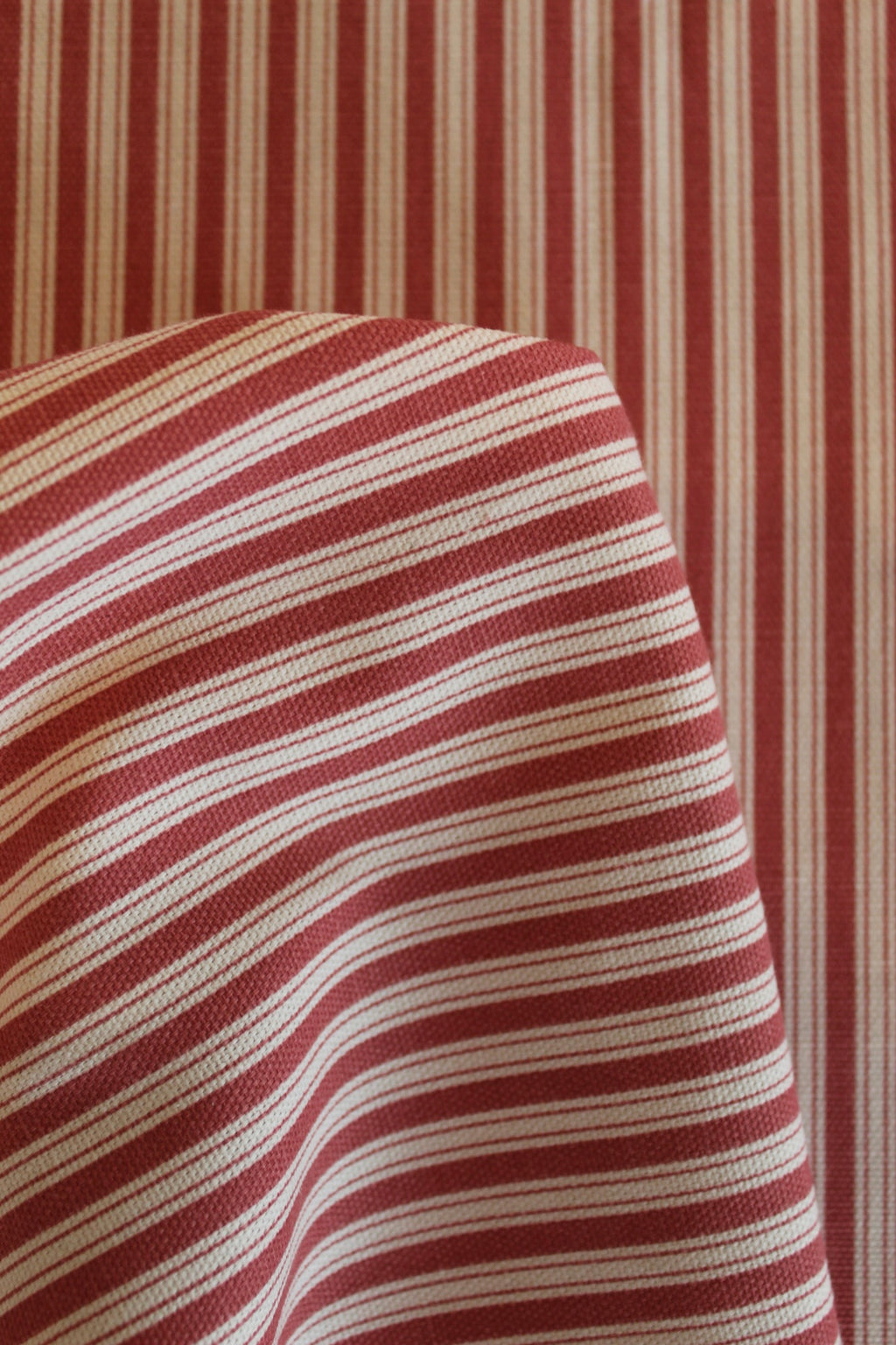 Red Striped Tablecloth