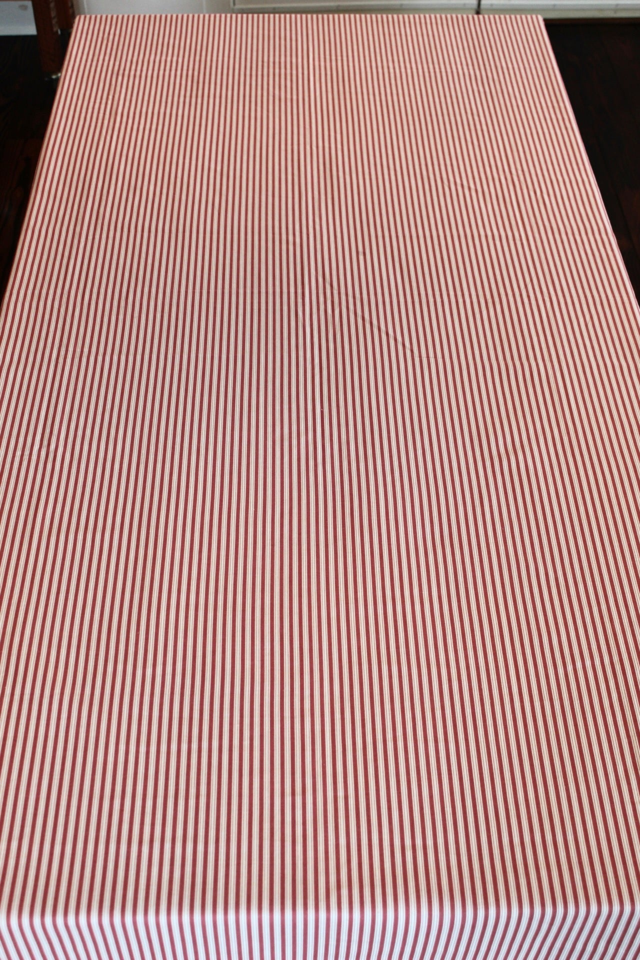 Red Striped Tablecloth